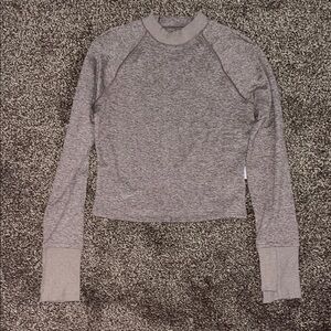 Gray  Women's Long Sleeve Top